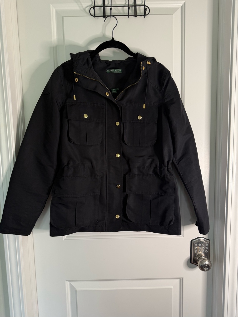 Like New! Ralph Lauren Black Hooded Anorak Jacket